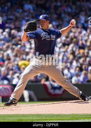 May 12, 2010; San Francisco, CA, USA; San Diego Padres starting pitcher  Clayton Richard (33) before the game against the San Francisco Giants at  AT&T Park. San Diego defeated San Francisco 5-2 Stock Photo - Alamy