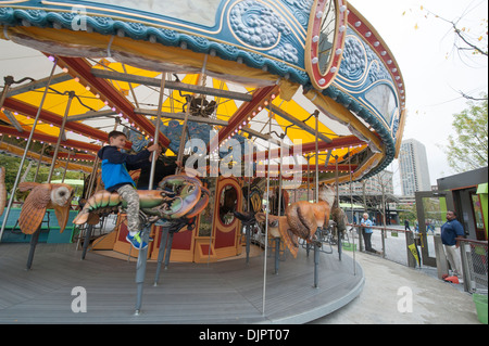 The Greenway Carousel Opened On Boston's Rose Kennedy Greenway On Aug ...