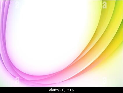Vector illustration of abstract background with color magic curved line Stock Vector