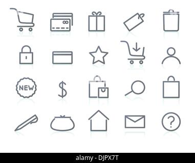Vector illustration of original e-commerce Icon Set, good for web, software etc. Stock Vector