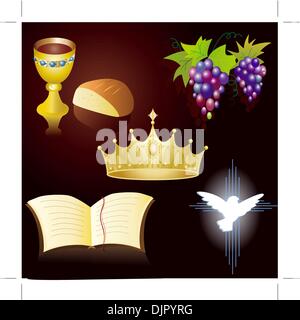 Christian icons Stock Vector