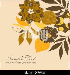 Retro flower bakground Stock Vector