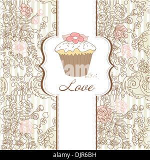 I Love Cupcakes! Stock Vector