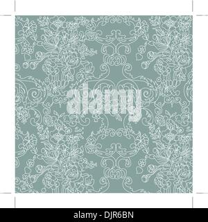 Vintage floral background. Vector illustration. Stock Vector