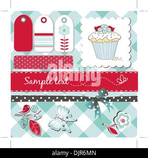 scrapbooking elements Stock Vector