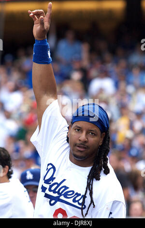 Apr. 13, 2010 - Los Angeles, California, United States of America - Los Angeles Dodger outfielder Manny Ramirez, who was put on waivers last week by the Dodgers, was claimed by the Chicago White Sox, and awarded the claim, he will join the White Sox's on Tuesday August 31st, 2010, in time for him to make the post season roster deadline.  Ending a tumultuous two and a half years in  Stock Photo