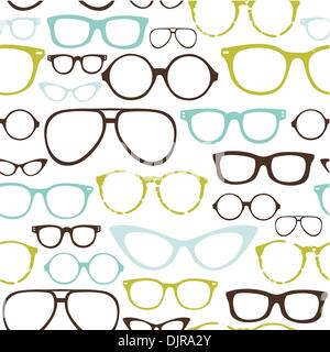 Retro Seamless spectacles Stock Vector