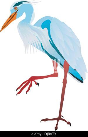 Vectors gray heron Stock Vector