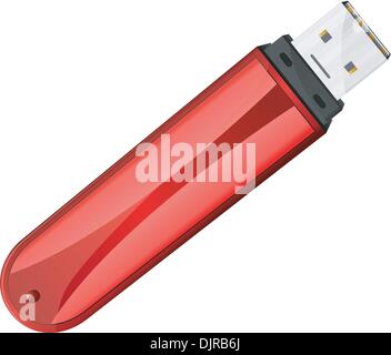 USB flash drive. Vector Stock Vector