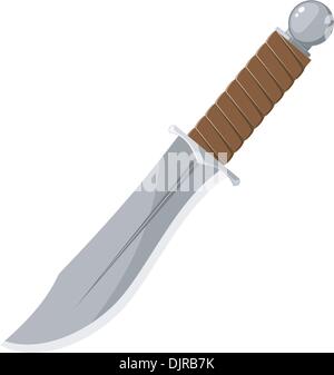 Vector illustration of a sharp knife Stock Vector