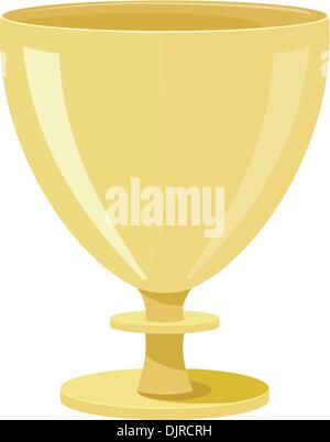 Vector illustration of a golden bowl Stock Vector