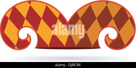 Vector illustration of a jester hat Stock Vector