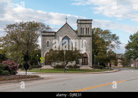 Saint Mary Star of the Sea Catholic Church in Fort Monroe National Monument in Hampton, Virginia. Stock Photo