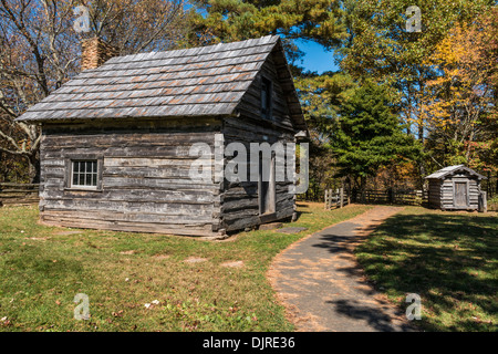 Puckett Cabin On Blue Ridge Parkway Stock Photo 63205742 Alamy