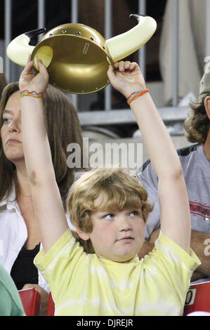 Apr. 17, 2010 - Tampa, Florida, U.S - 17 April 2010: A USF fan enjoys the game. Team South Florida defeated Team Bulls  52-31 as USF played their spring football game at Raymond James Stadium in Tampa, Florida (Credit Image: © Margaret Bowles/Southcreek Global/ZUMApress.com) Stock Photo