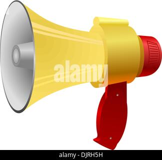 Vector illustration of a megaphone. Stock Vector