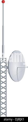 Vector illustration of mobile antennas Stock Vector
