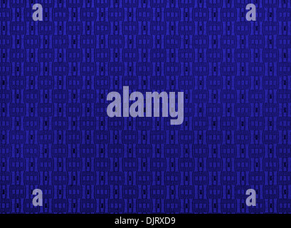 Textile blue flax fabric wickerwork texture background Stock Photo