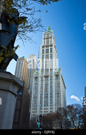NEW YORK CITY, November 19, 2013: Woolworth Building, New York City, USA Stock Photo