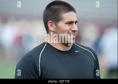 Mar. 31, 2010 - Los Angeles, California, U.S - 31 March 2010:  USC's Adam Goodman at USC's college football pro-day, on Cromwell Field and Loker Stadium on the campus of USC in Los Angeles, California..Mandatory Credit: Andrew Fielding / Southcreek Global (Credit Image: © Andrew Fielding/Southcreek Global/ZUMApress.com) Stock Photo