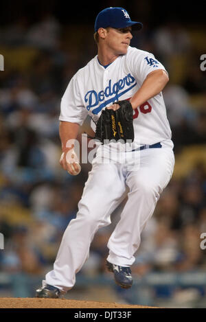 Apr. 30, 2010 - Los Angeles, California, U.S - 30 April 2010:  Los Angeles Dodgers starting pitcher Chad Billingsley (58) pitches in game action. The Pittsburgh Pirates lost to the Los Angeles Dodgers 6-2, at Dodger Stadium in Los Angeles, California.  .Mandatory Credit: Andrew Fielding / Southcreek Global (Credit Image: © Andrew Fielding/Southcreek Global/ZUMApress.com) Stock Photo