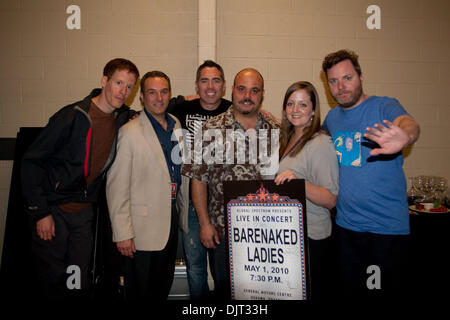 May 01, 2010 - Oshawa, Ontario, Canada - 1 May 2010:  The Barenaked Ladies on their 'All In Good Time' tour, play at the GM Centre in Oshawa Ontario. (Credit Image: © Steve Dormer/Southcreek Global/ZUMApress.com) Stock Photo