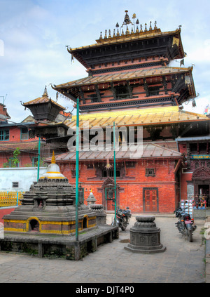 Buddhist Golden temple (15th century), Patan, Lalitpur, Nepal Stock Photo