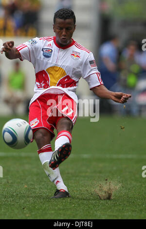 Red Bulls Defender Danleigh Borman (#11).  The Red Bulls defeated Juventus 3-2  in the game held at Red Bull Arena, Harrison, NJ. (Credit Image: © Anthony Gruppuso/Southcreek Global/ZUMApress.com) Stock Photo