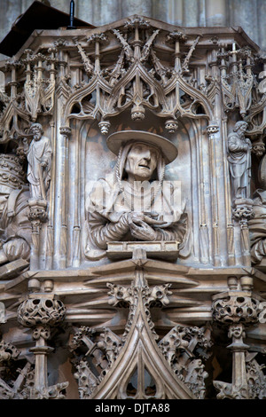 Pilgram's Pulpit, St. Stephen's Cathedral, Vienna, Austria, Central Europe Stock Photo