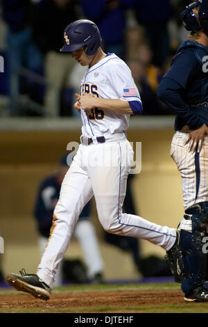 Pepperdine at LSU, LSU infielder Austin Nola (36) scores during a game  against Pepperdine University; LSU won the game 3-2; Alex Box Stadium;  Baton Rouge; LA; (Credit Image: © John Korduner/Southcreek  Global/ZUMApress.com