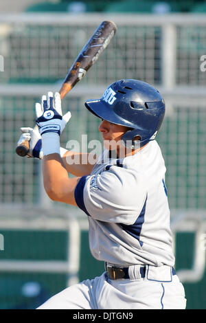 St. Thomas University Bobcats INF Lance Larimer (7)..The 14th ranked Miami Hurricanes defeated the St. Thomas University Bobcats 9-6 at Alex Rodriguez Park in Coral Gables, Florida. (Credit Image: © Ron Hurst/Southcreek Global/ZUMApress.com) Stock Photo