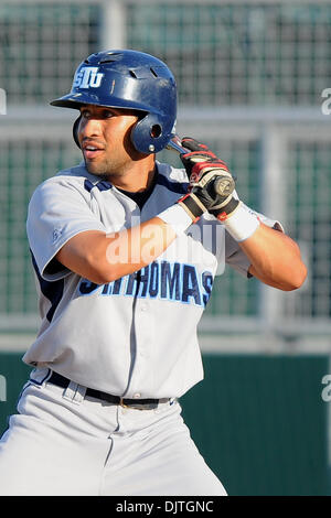 St. Thomas University Bobcats INF Alvaro Bastos (10)..The 14th ranked Miami Hurricanes defeated the St. Thomas University Bobcats 9-6 at Alex Rodriguez Park in Coral Gables, Florida. (Credit Image: © Ron Hurst/Southcreek Global/ZUMApress.com) Stock Photo