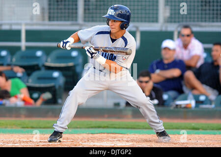 St. Thomas University Bobcats OF Andrew Rodriguez (1) prepares to bunt. The 14th ranked Miami Hurricanes defeated the St. Thomas University Bobcats 9-6 at Alex Rodriguez Park in Coral Gables, Florida. (Credit Image: © Ron Hurst/Southcreek Global/ZUMApress.com) Stock Photo