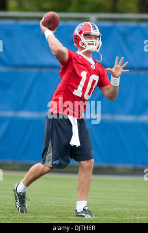 Buffalo Bills rookie quarterback Levi Brown (#10) during a minicamp event  at Ralph Wilson Stadium in Orchard Park, New York. (Credit Image: © Mark  Konezny/Southcreek Global/ZUMApress.com Stock Photo - Alamy