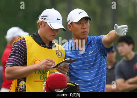 Anthony kim caddie brodie flanders hi res stock photography and