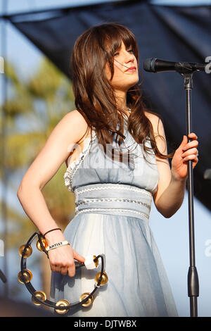 Zooey Deschanel of She & Him performed at the Coachella Music & Arts