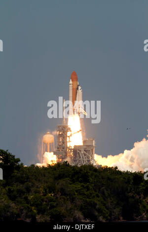 Space shuttle Atlantis thundered off its launch pad at Kennedy Space ...