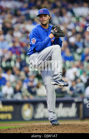 Chicago Cubs pitcher James Russell (40) during a game against the ...