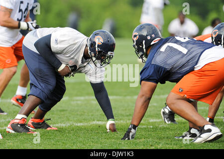 Chicago Bears' Tommie Harris celebrates in the first half an NFL football  game against the New York Jets in Chicago, Sunday, Dec. 26, 2010. (AP  Photo/Nam Y. Huh Stock Photo - Alamy