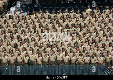 US Marines from the Marine Corps Recruit Depot in San Diego attended the Arizona Diamondbacks vs San Diego Padres game 3 at Petco Park San Diego CA. Padres won 5-3. (Credit Image: © Nick Morris/Southcreek Global/ZUMApress.com) Stock Photo