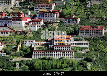 Ganden Monastery, Wangbur Mountain, Lhasa, Tibet, China Stock Photo