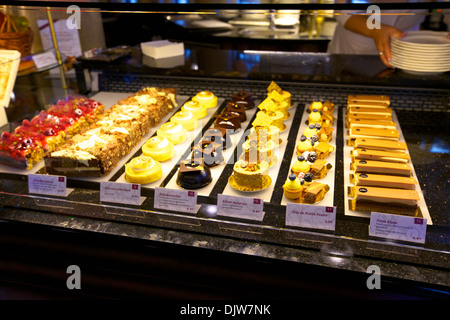 Cake Display, Cafe Central, Vienna, Austria, Central Europe Stock Photo