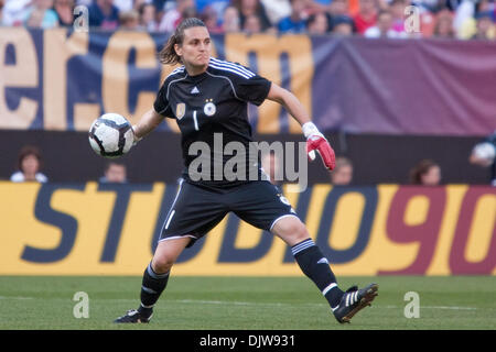 22 May 2010: Goalkeeper Nadine Angerer (1) of Germany during the U.S. Womens National Team vs Germany International Friendly soccer match played at Cleveland Browns Stadium in Cleveland, Ohio. The #1 ranked United States defeated  #2 ranked Germany 4-0..Mandatory Credit: Frank Jansky / Southcreek Global (Credit Image: © Frank Jansky/Southcreek Global/ZUMApress.com) Stock Photo