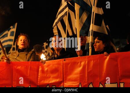 Athens, Greece. 30th Nov, 2013. Extreme far-right Golden Dawn party's ...