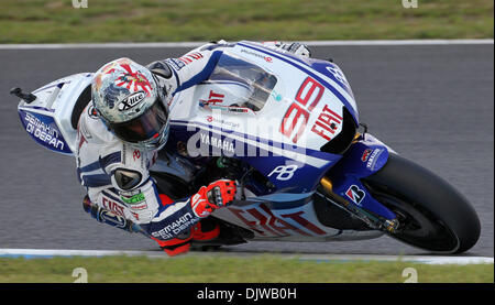 Oct 01, 2010 - Motegi, Tochigi, Japan - Fiat Yamaha MotoGP rider