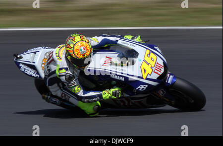 Oct 02, 2010 - Motegi, Tochigi, Japan - Fiat Yamaha rider