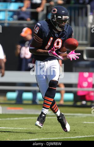 Chicago Bears wide receiver Devin Aromashodu (19) stands on the snow ...