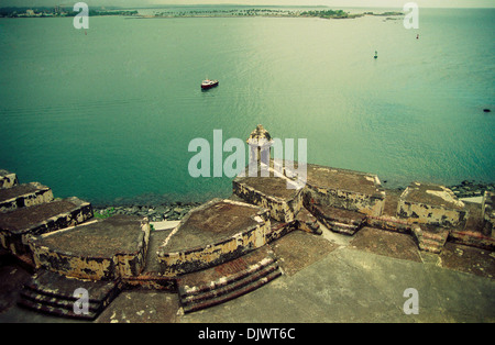 San Felipe del Morro fort, in the San Juan Bay, Puerto Rico, United States, February 15, 2001. Stock Photo