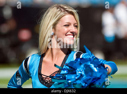 Oct. 24, 2010 - Charlotte, North Carolina, United States of America - Panthers Top cat Cheerleader. The Panthers beat the 49er's 23-20 at Bank of America Stadium, Charlotte NC. (Credit Image: © Mark Abbott/Southcreek Global/ZUMApress.com) Stock Photo