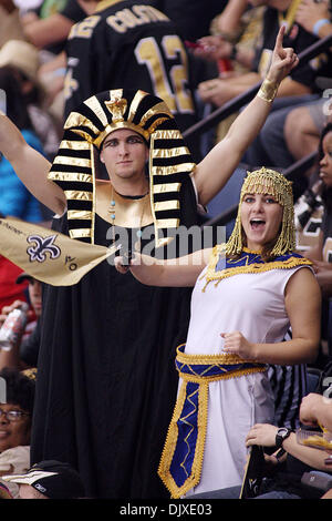 New Orleans Saints fans dress in costumes for Halloween during the game  against the Pittsburgh Steelers at the Louisiana Superdome October 31,  2010, in New Orleans.. UPI/A.J. Sisco Stock Photo - Alamy